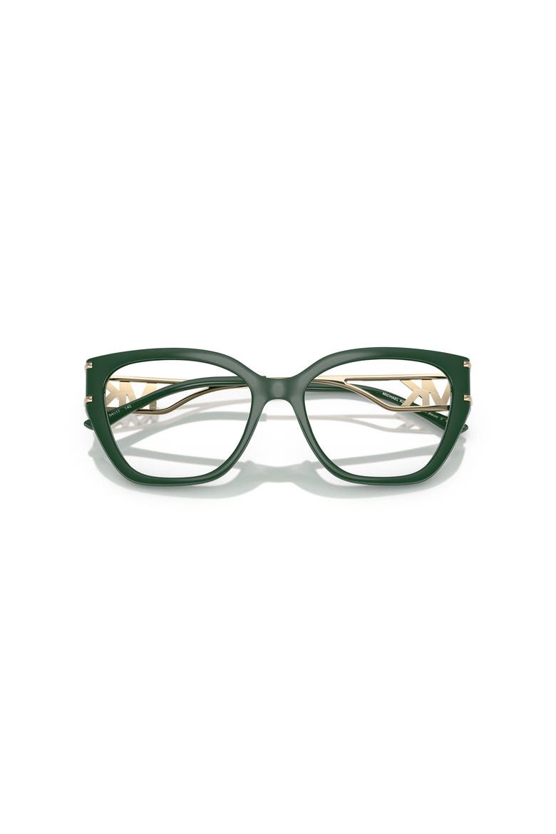 54mm Square optical glasses, Alternate, color, Green
