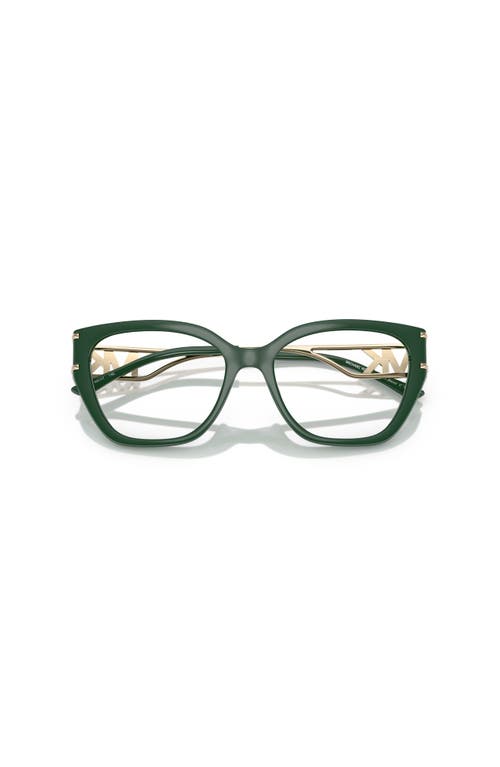 Michael Kors 54mm Square Optical Glasses In Green