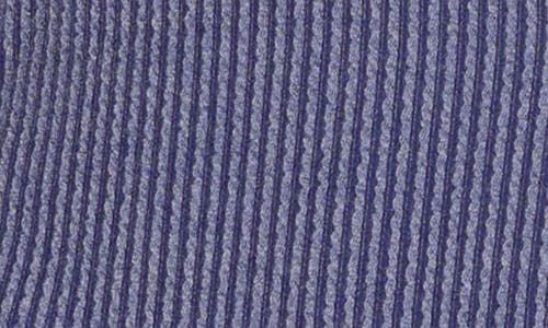 24seven Comfort Apparel Textured Stripe Knit Button-up Shirt In Blue