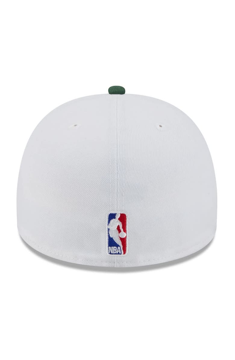 New Era Men's New Era White/Hunter Green Milwaukee Bucks 2025 NBA Draft A-Frame 59FIFTY Fitted Hat, Alternate, color, White