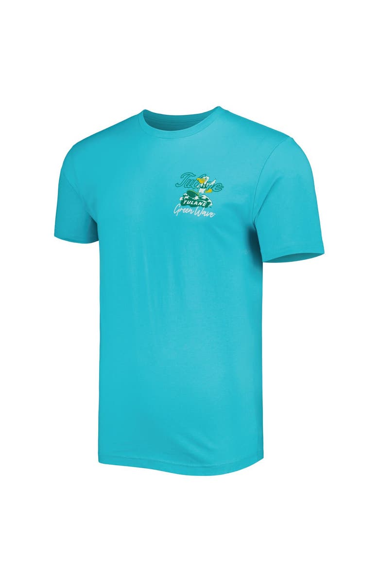 IMAGE ONE Men's Blue Tulane Green Wave Through the Years T-Shirt, Alternate, color,