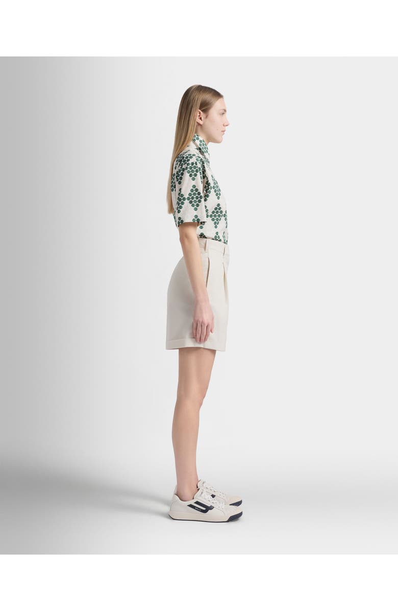 Bally Tennis Collection Shorts in Cotton, Alternate, color, White