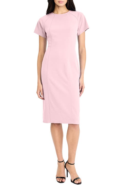 Short Sleeve Sheath Dress