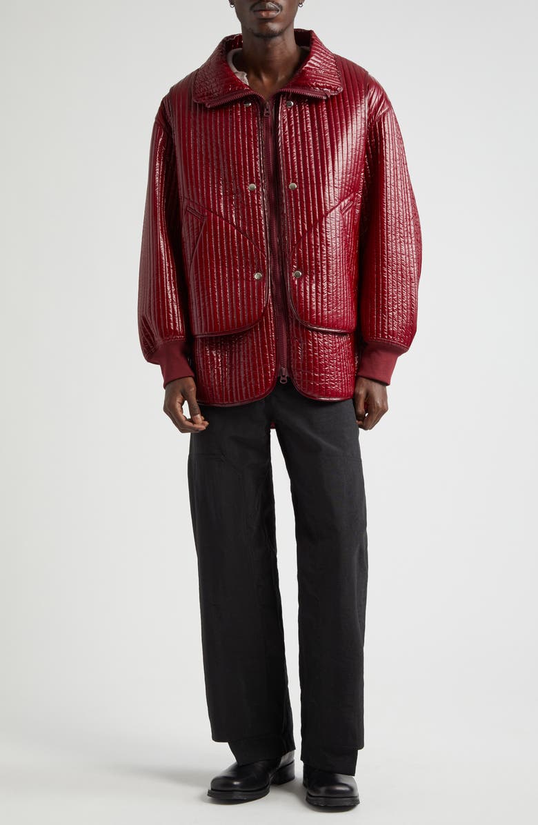 Eckhaus Latta Line Quilted Jacket with Removable Vest, Alternate, color,