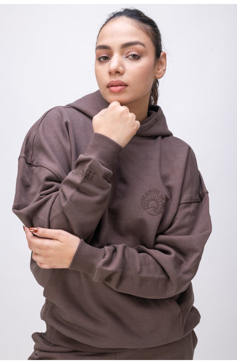 Twill Active Organic Cotton Slogan Hoodie, Alternate, color, 