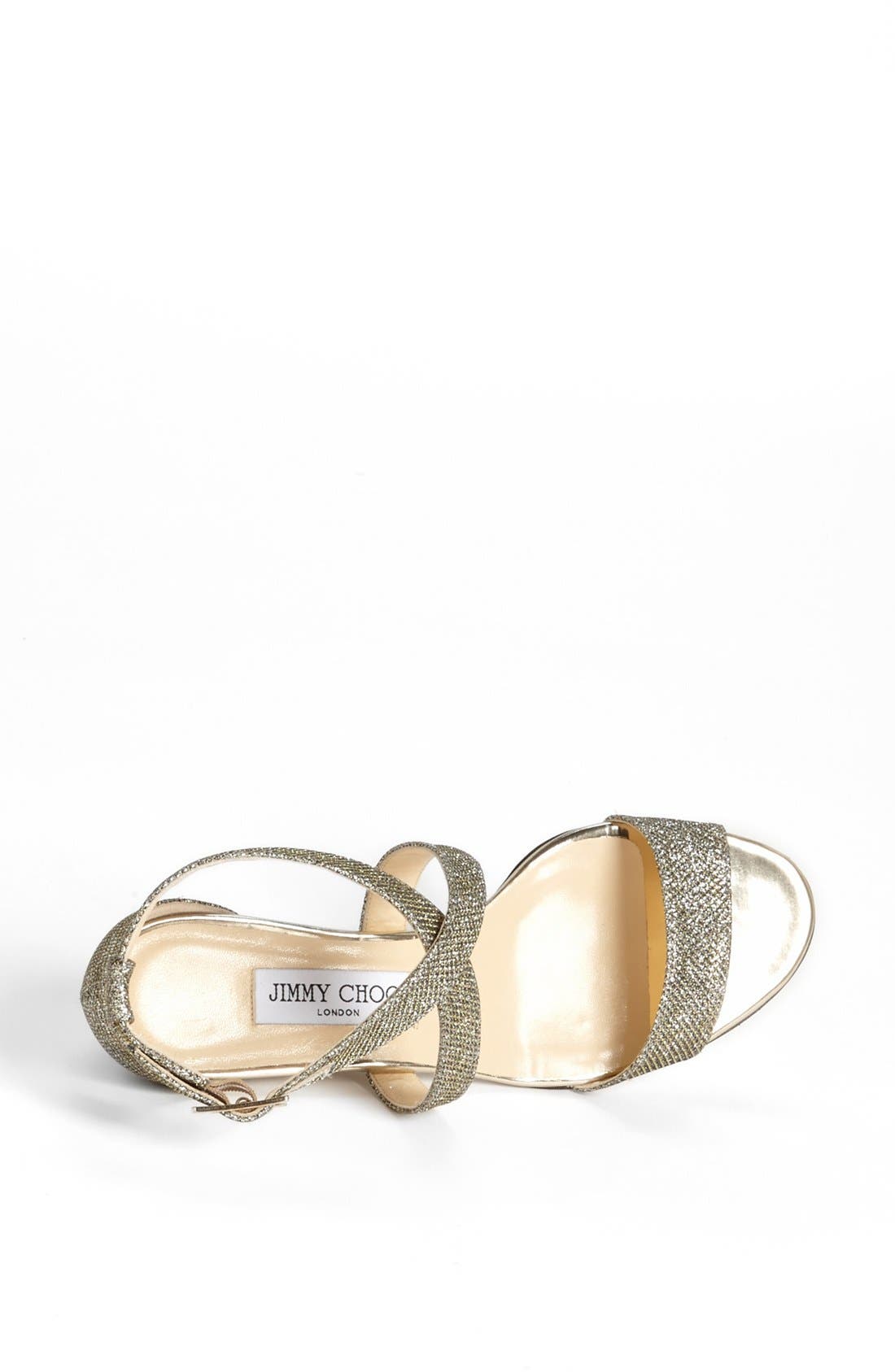 'Chiara' Wedge Sandal, Alternate, color, LIGHT BRONZE