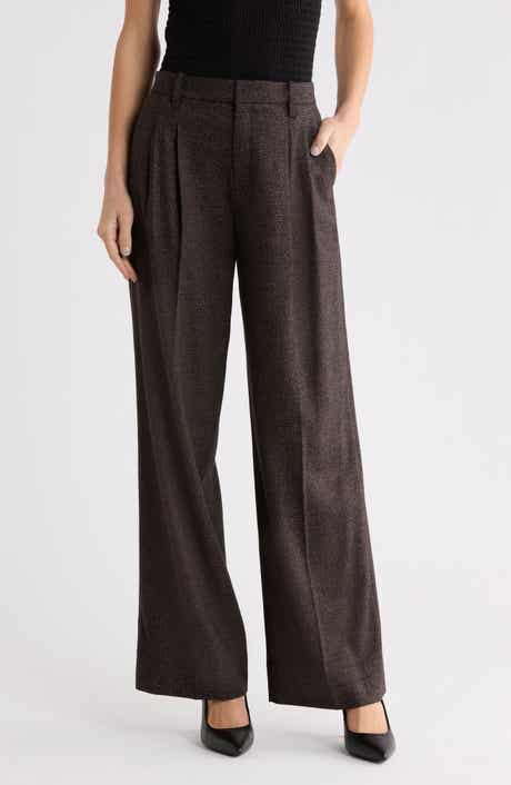 Charles Wide Leg Wool Blend Pants