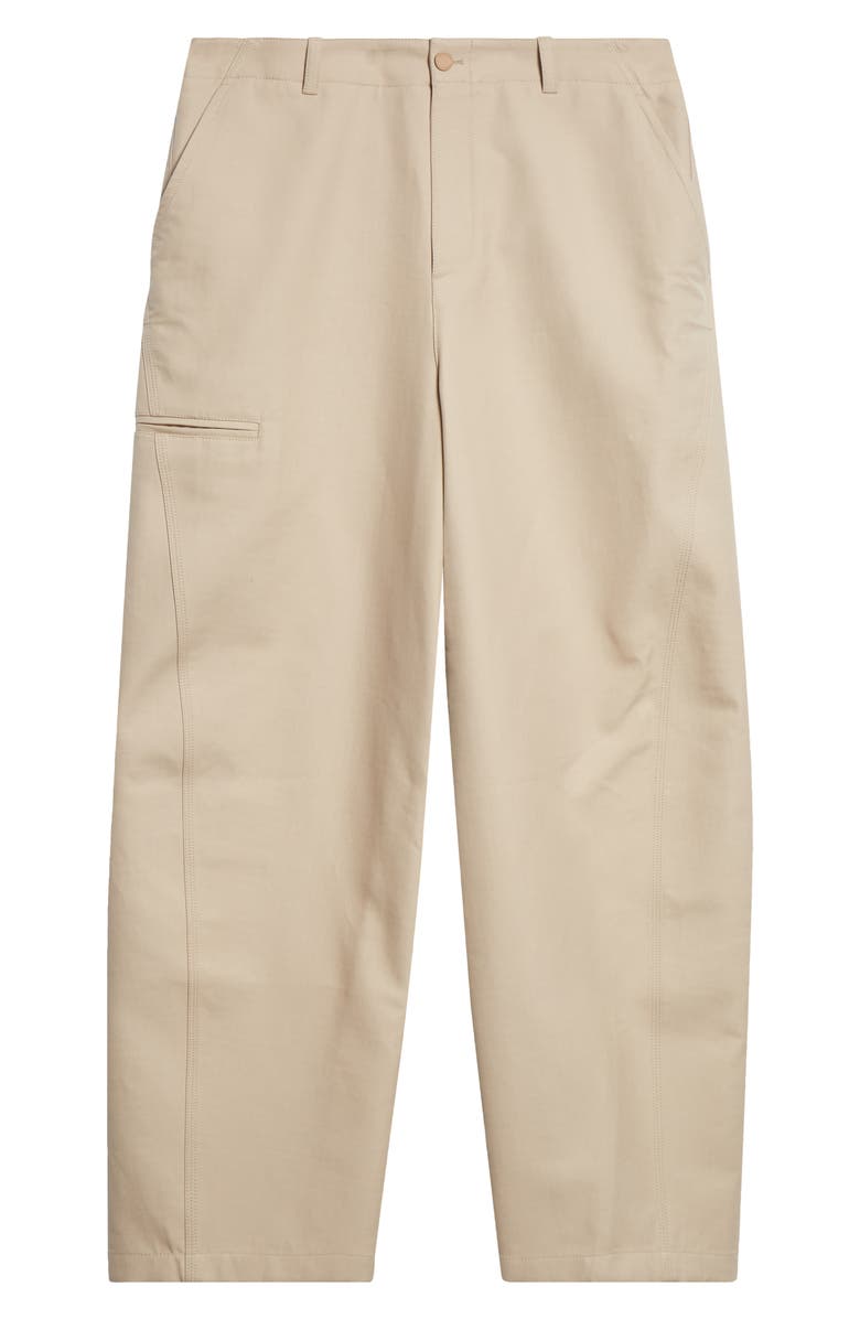 Givenchy Couture Seam Cotton Twill Workwear Pants, Main, color, Beige