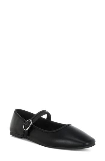 London Rag Iker Mary Jane Flat In Black