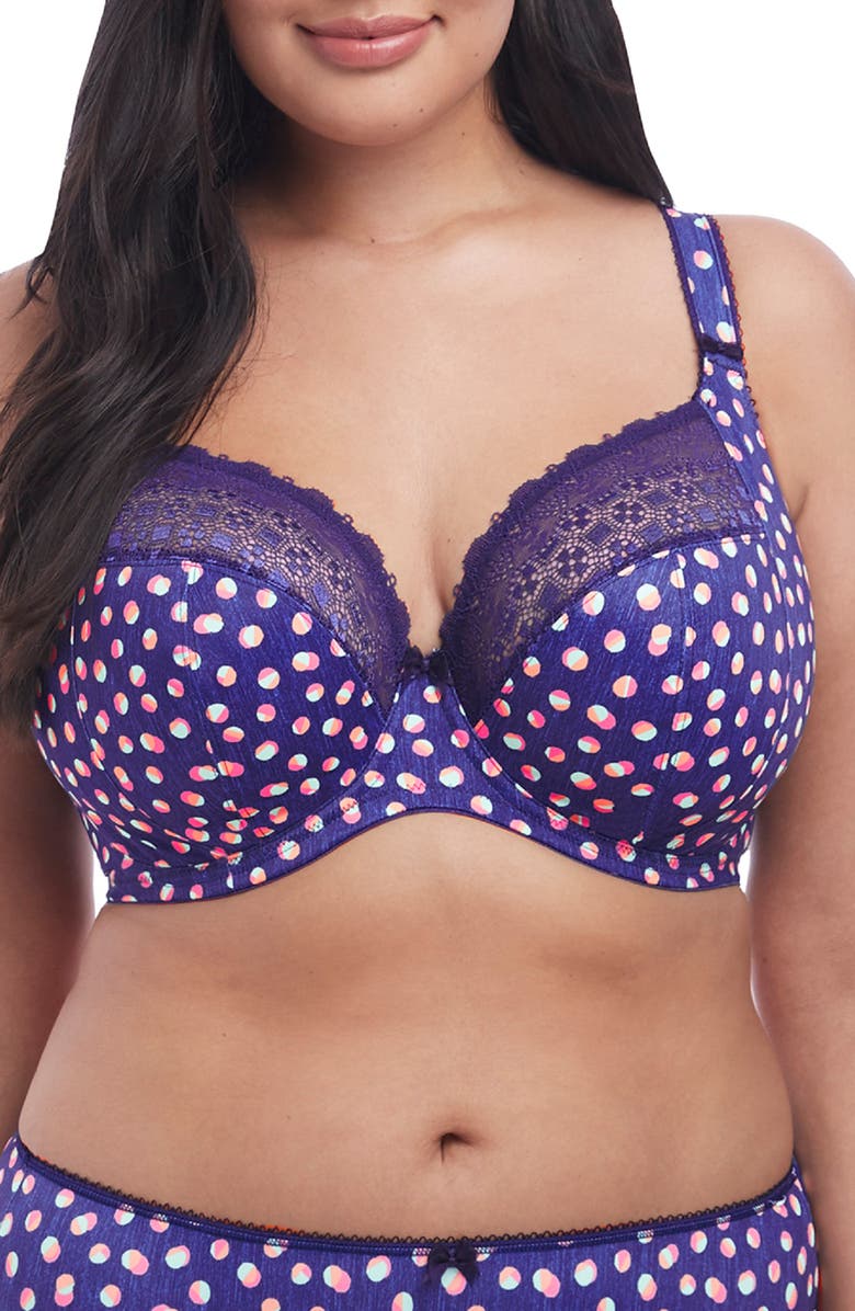 Elomi Kim Full Figure Underwire Plunge Bra, Main, color, 