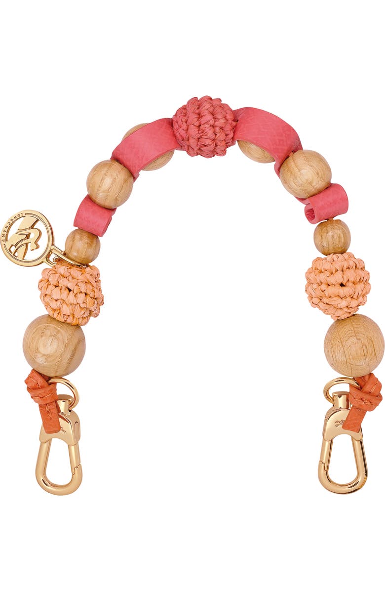 Longchamp Wood Bead Handle Strap, Main, color, Rainbow