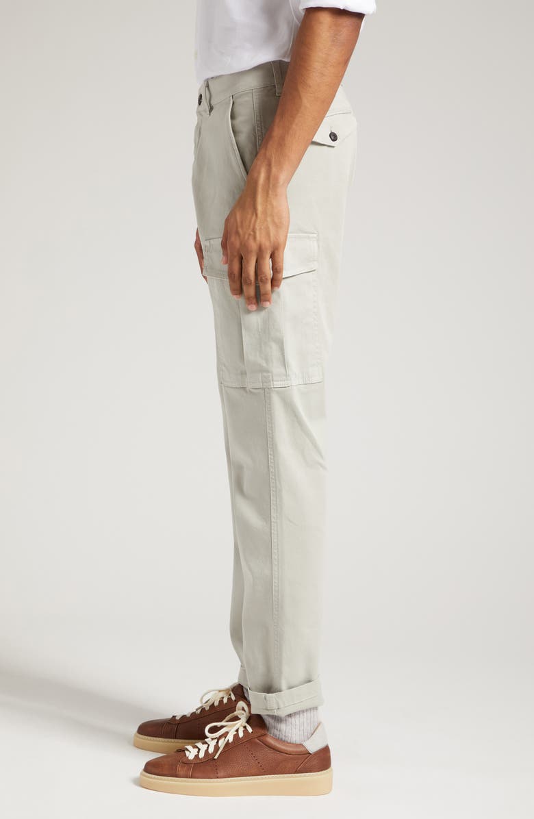 Eleventy Stretch Cotton Cargo Pants, Alternate, color, 