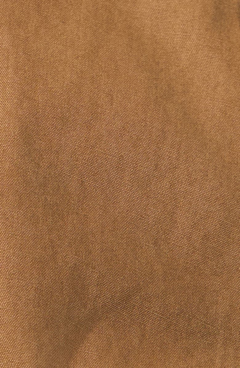 Moose Knuckles Skylark Stretch Cotton Canvas Bomber Jacket with Removable Hoodie Insert, Alternate, color, Driftwood/ Alabaster