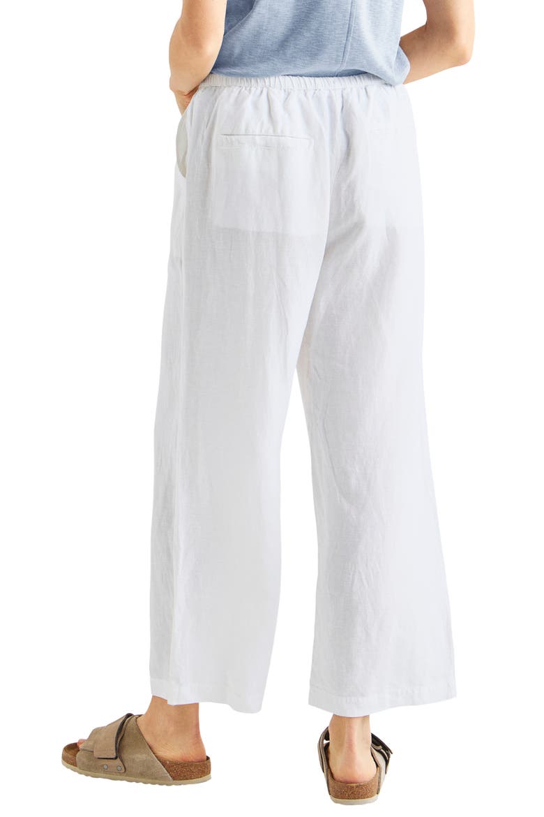Dawson Linen Blend Drawstring Pants, Alternate, color, WHITE
