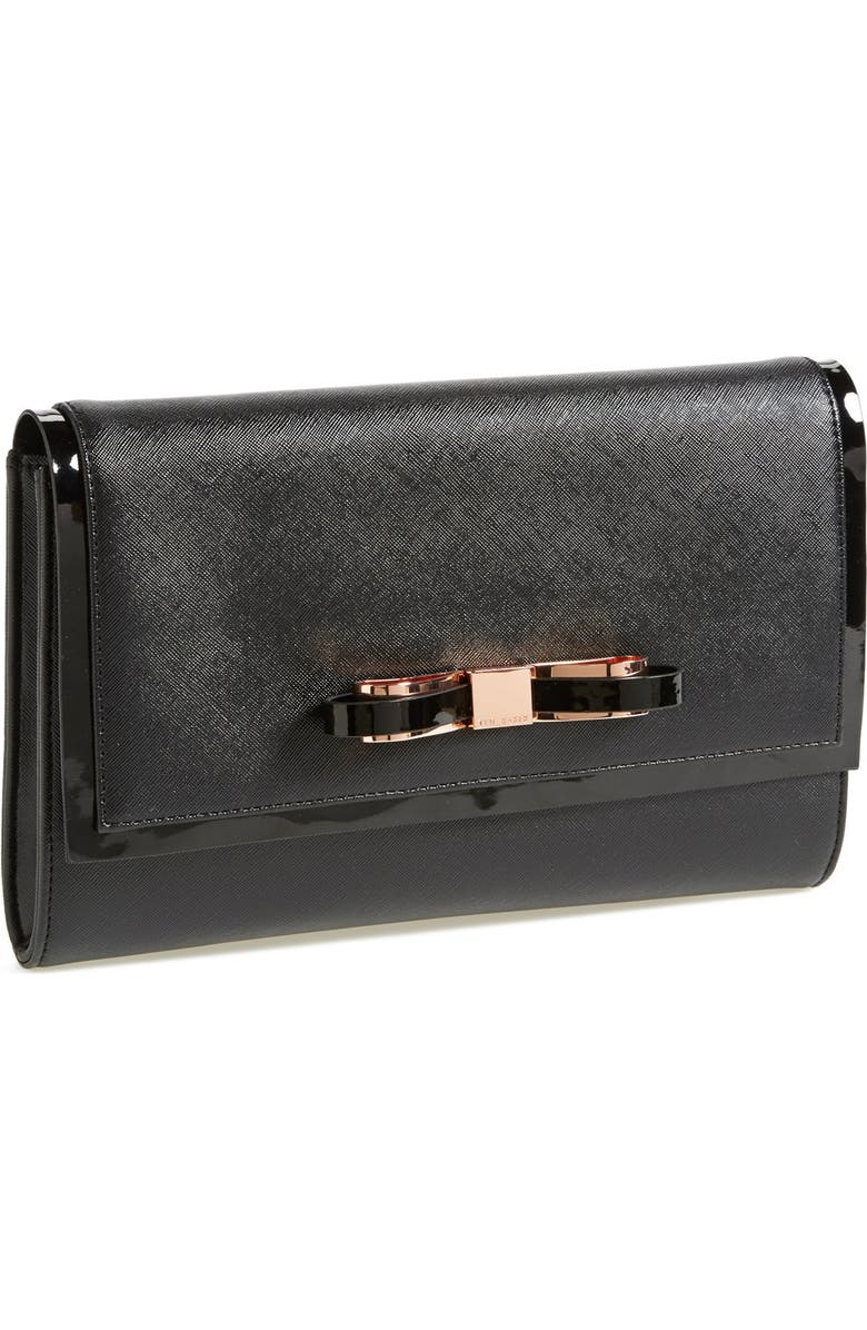 Ted Baker London 'Bow' Clutch, Main, color,