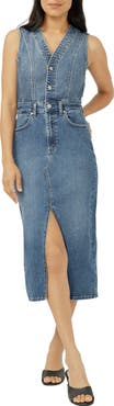 Silver Jeans Co. Sleeveless Denim Dress