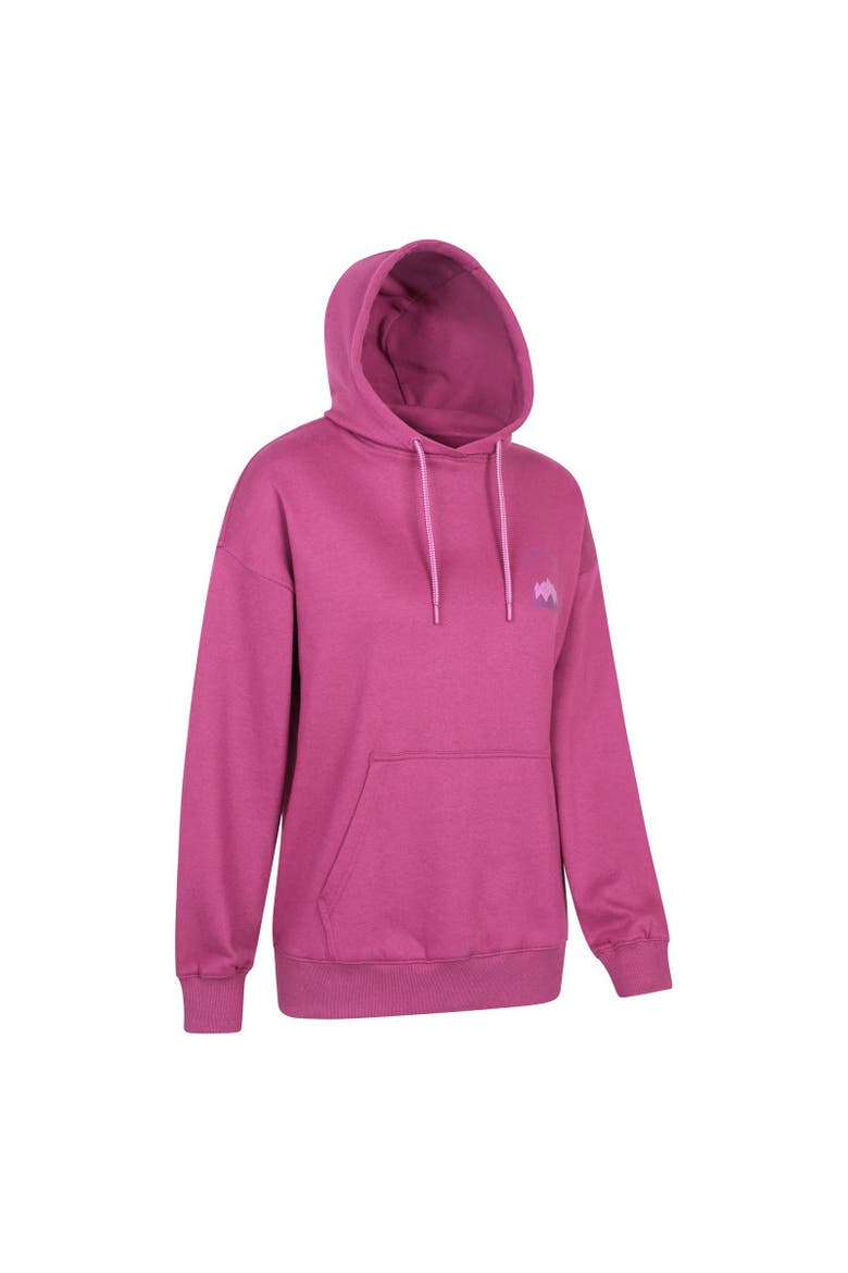 Mountain Scene Hoodie, Alternate, color, Berry