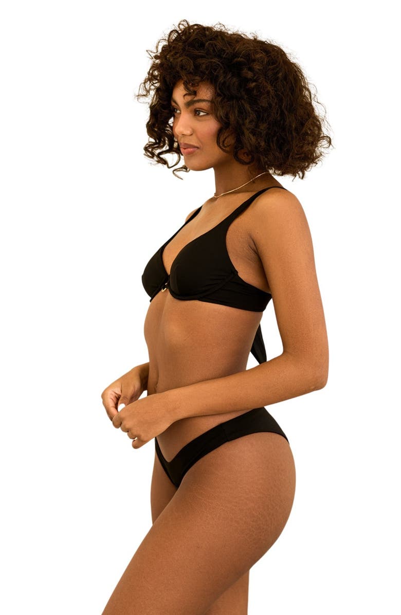 Dippin Daisys Kit Underwire Bikini Top, Alternate, color, Black