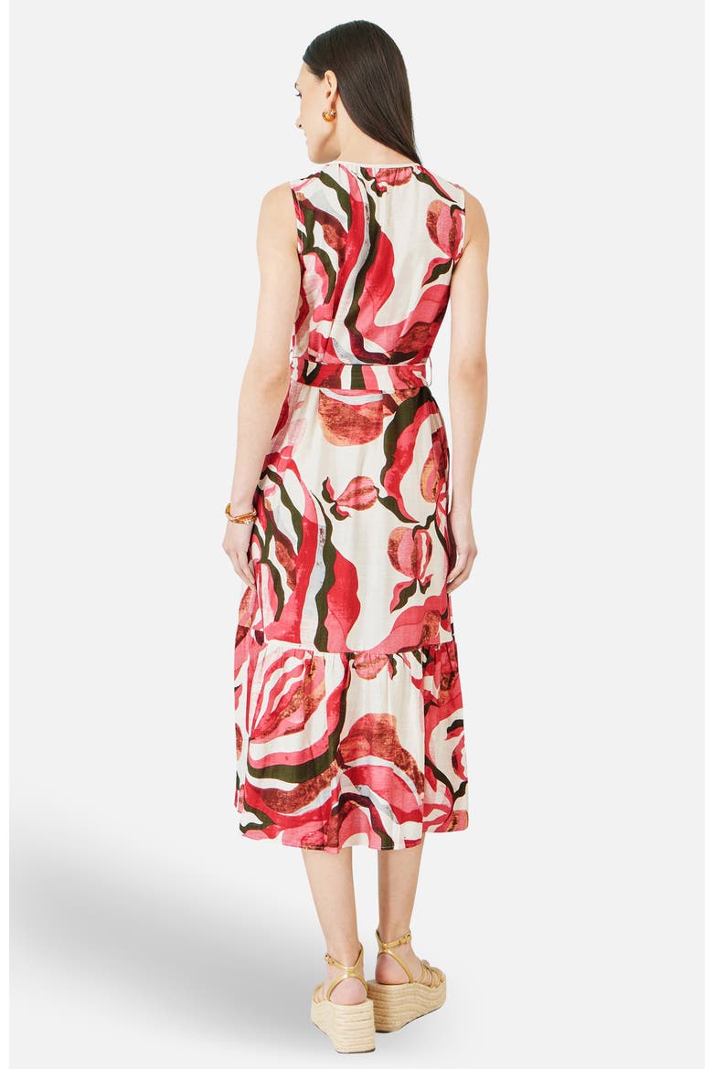 Swirl Print Midi Dress, Alternate, color, Pink