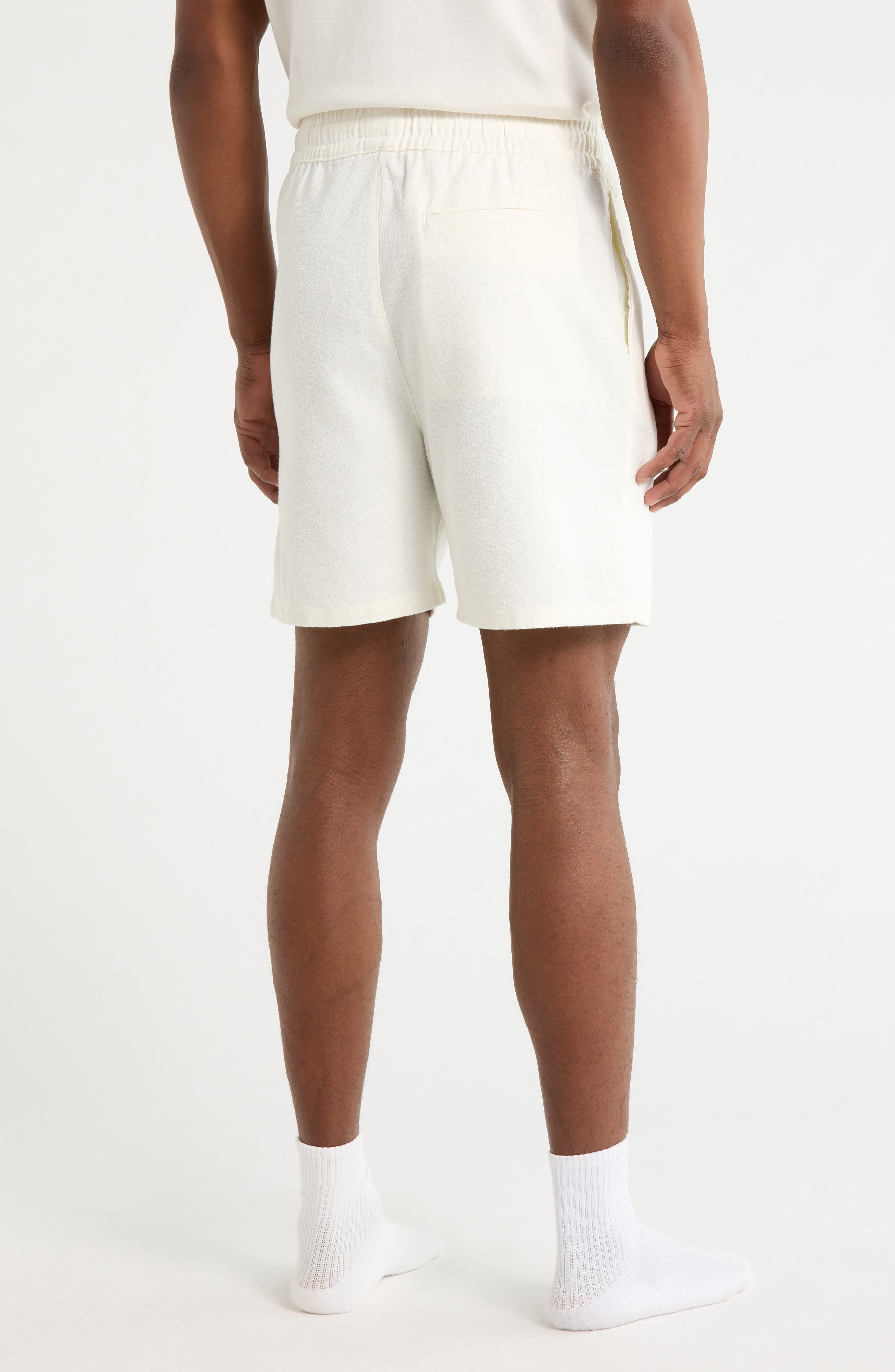 Cotton Blend Drawstring Shorts - image 2