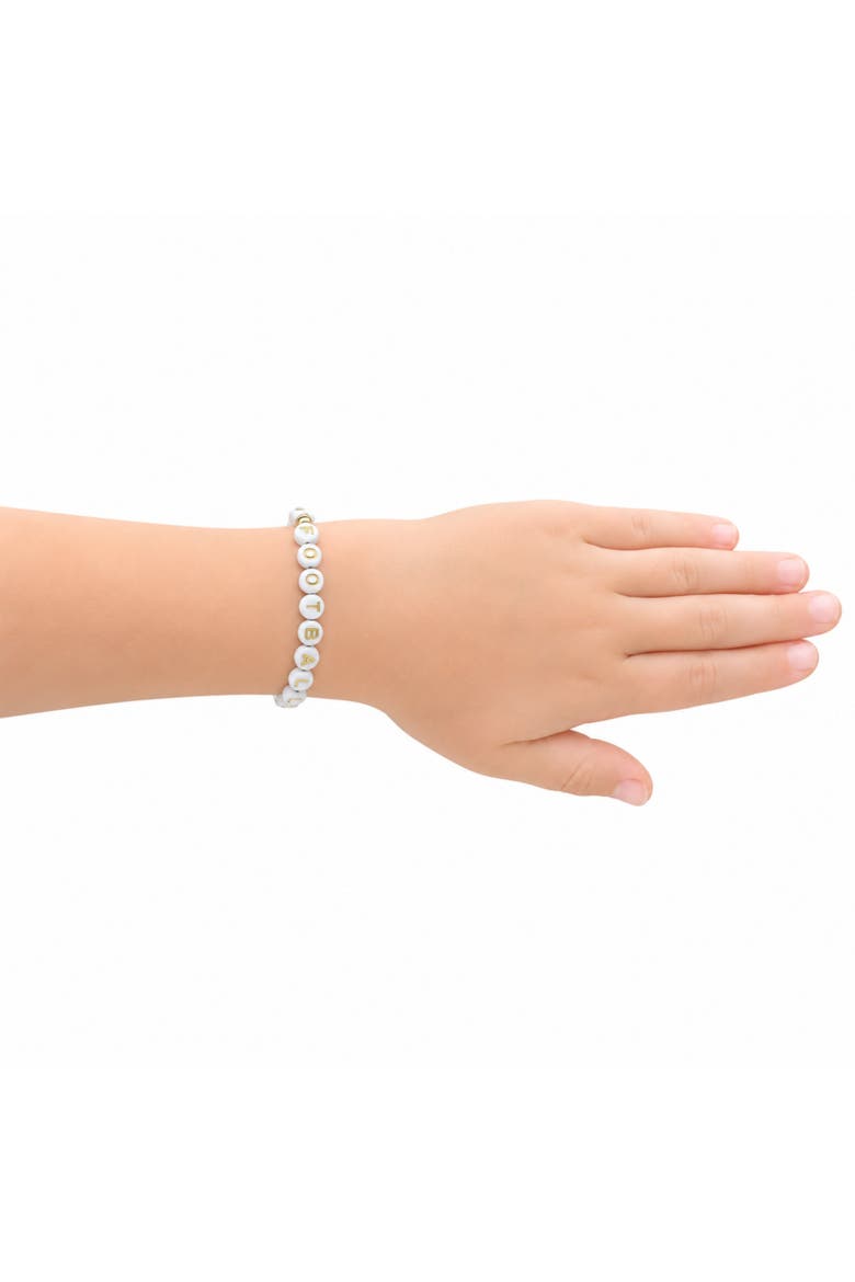 Football Bracelet, Alternate, color, Pink/White
