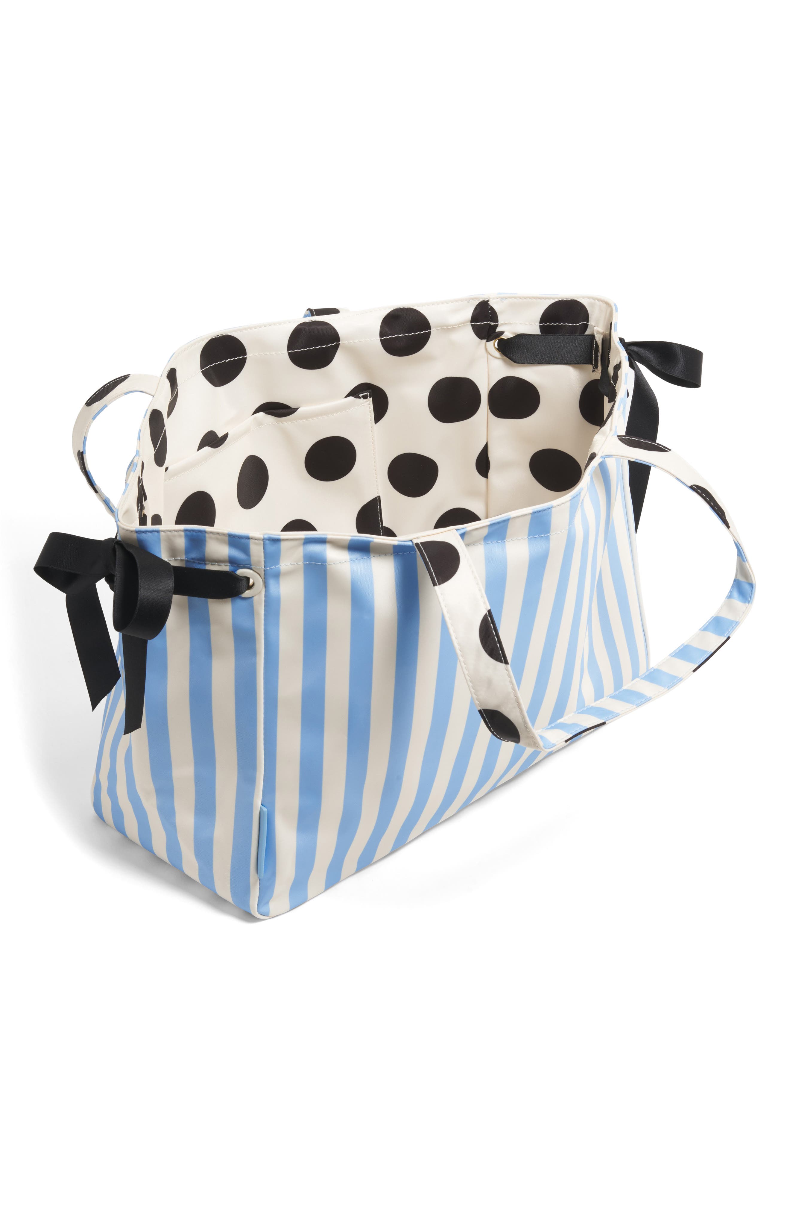 Stoney Clover Lane Medium Everything Reversible Tote, Alternate, color, Periwinkle Stripes