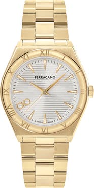 FERRAGAMO Vega Upper East Bracelet Watch, 40mm