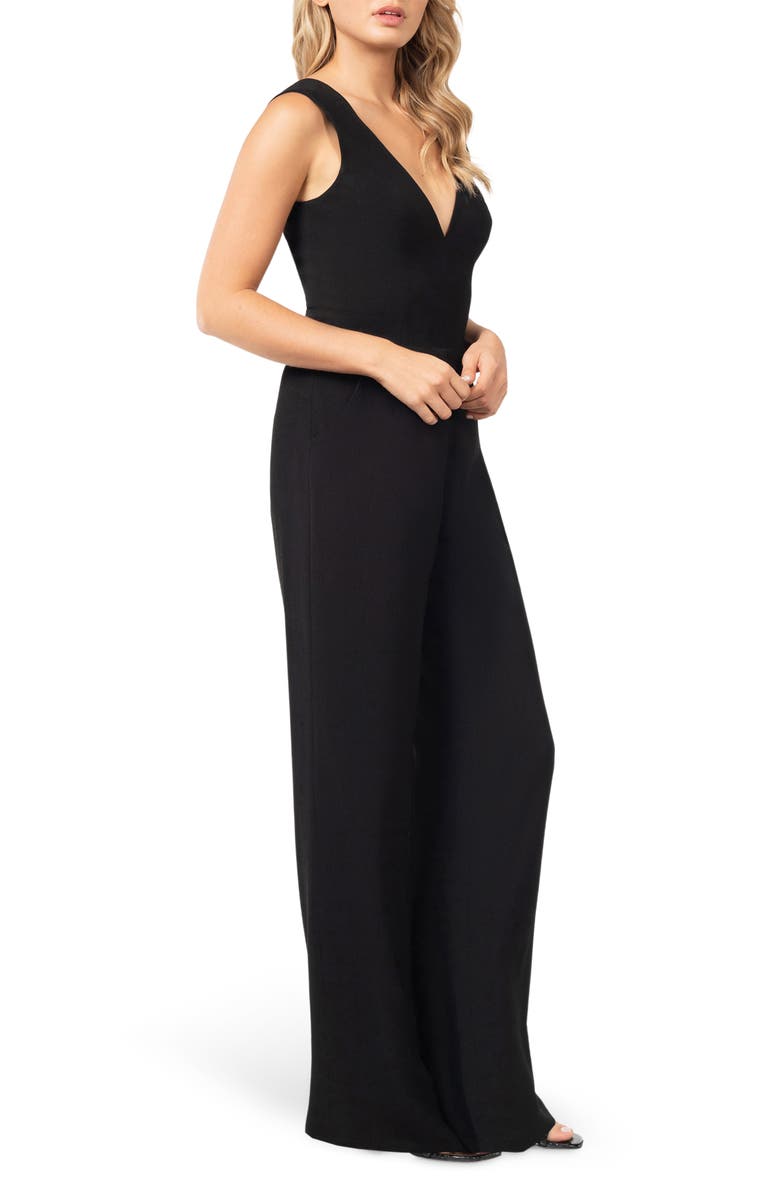 Dress the Population Sandra Jumpsuit, Alternate, color, Black