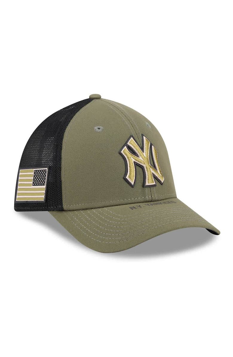 New Era Men's New Era  Olive New York Yankees 2026 Armed Forces Day 39THIRTY M-Crown Flex Hat, Main, color, Olive