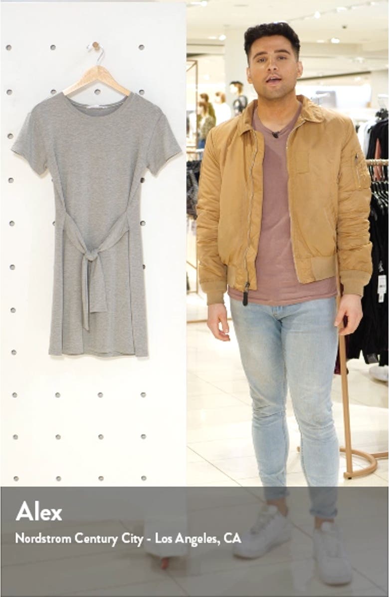 Tie Front T-Shirt Dress, sales video thumbnail