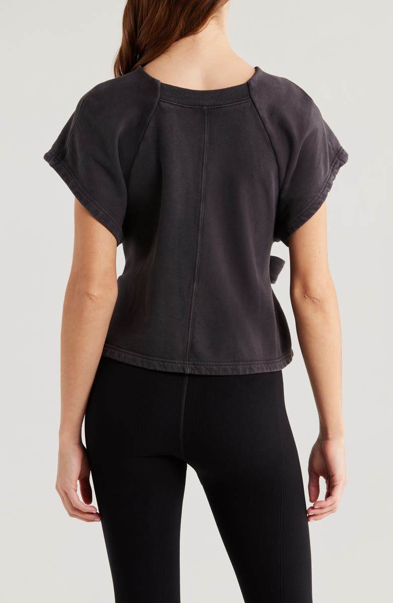 Free People FP Movement For The Win Wrap Waist Cotton Top, Alternate, color, 