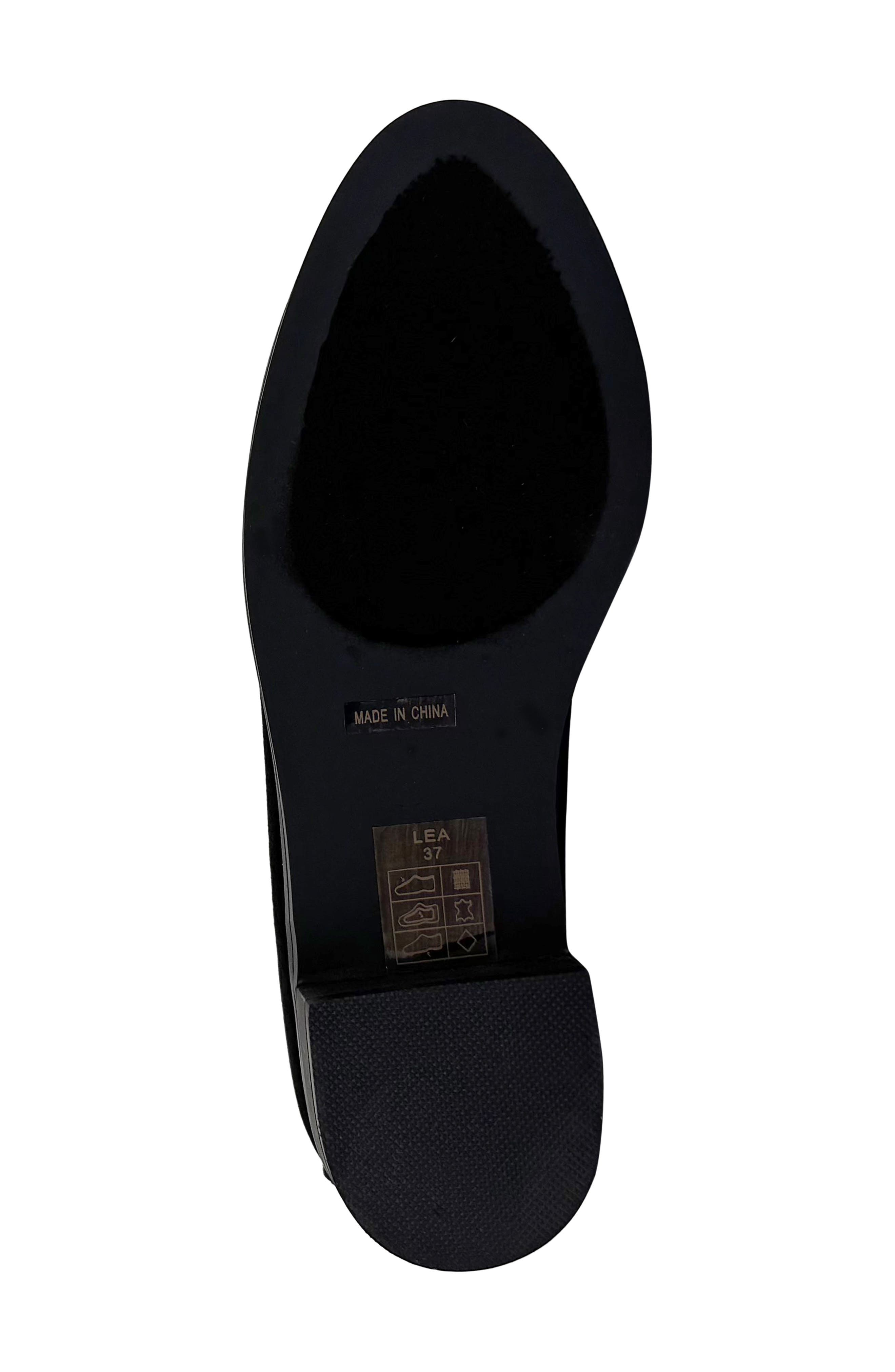 CHELSEA CREW Lea Penny Loafer, Alternate, color, Black