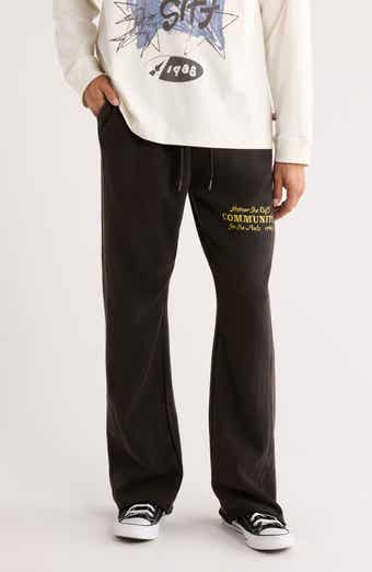 HONOR THE GIFT Embroidered Flare Leg Sweatpants