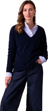 Celtic & Co. Geelong Wool Slouch V-Neck Sweater