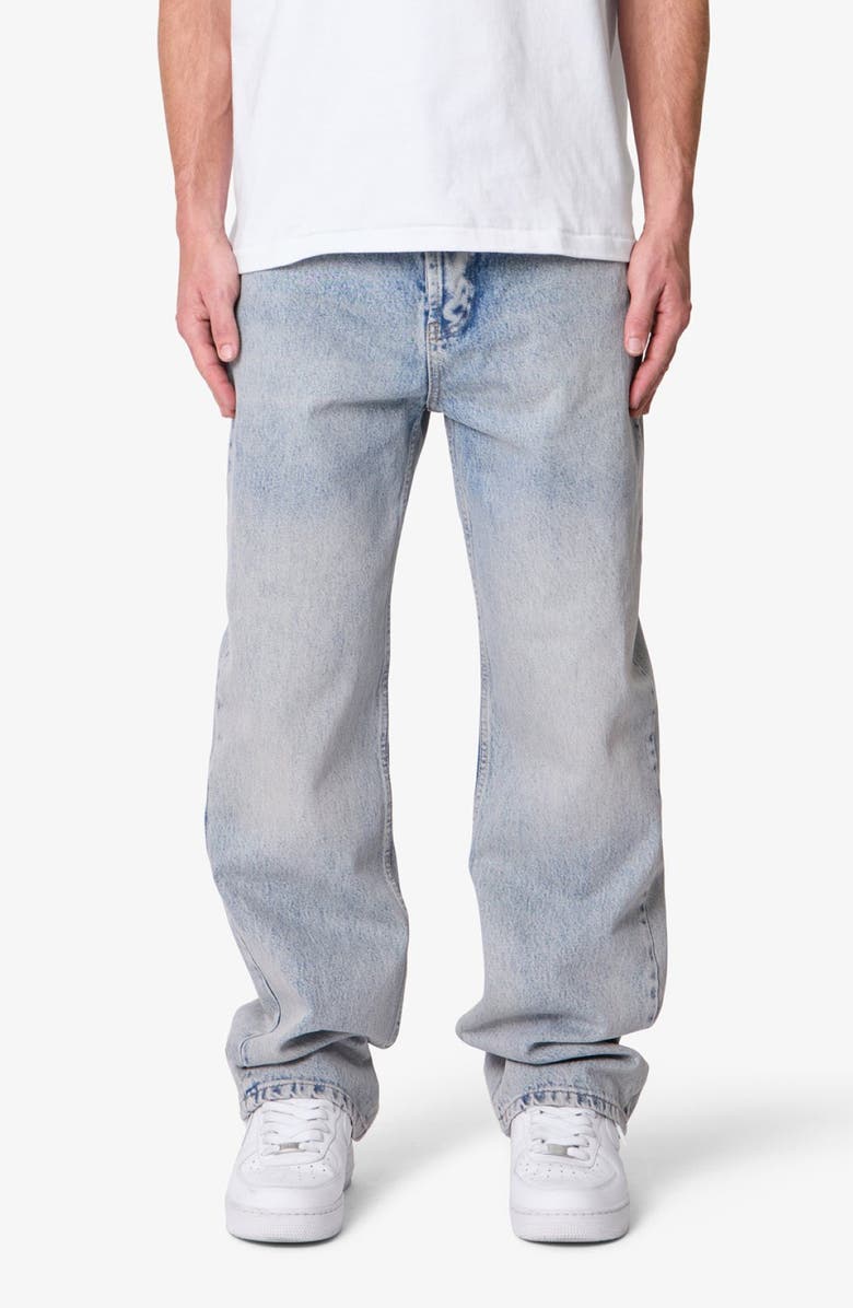 mnml Baggy Denim Jeans, Main, color, Light Sand Washed Blue
