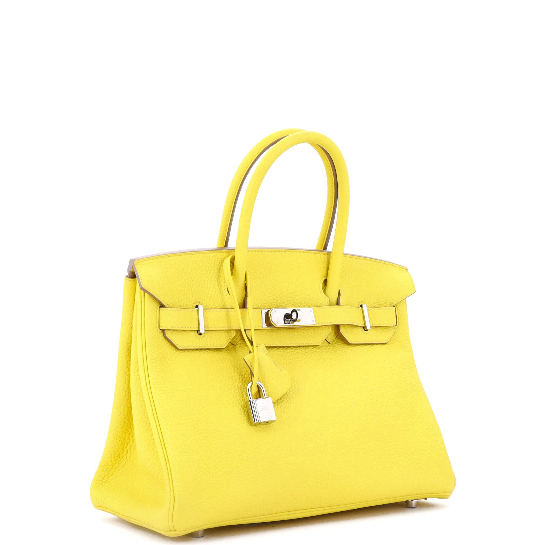 Pre-Owned Hermes Birkin Handbag Yellow Togo with Palladium Hardware 30, Alternate, color, 