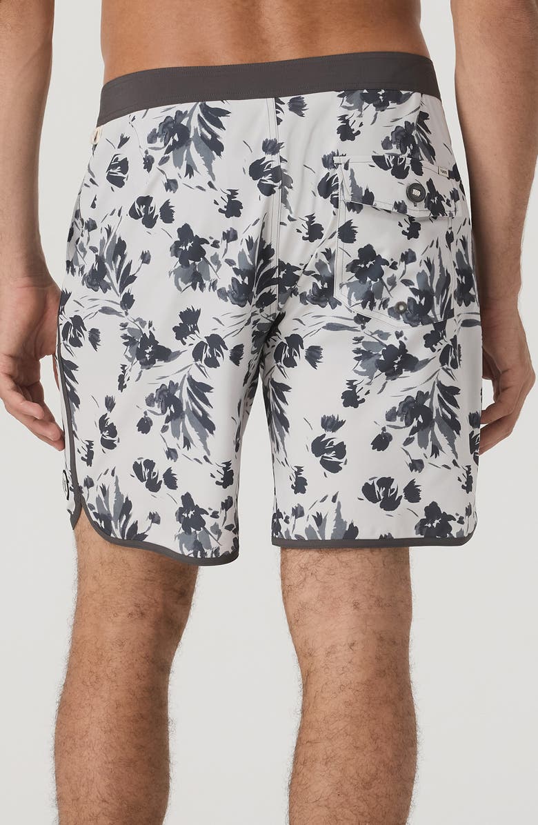 Vuori Cruise Hybrid Board Shorts, Alternate, color, Frost Grey Fleur