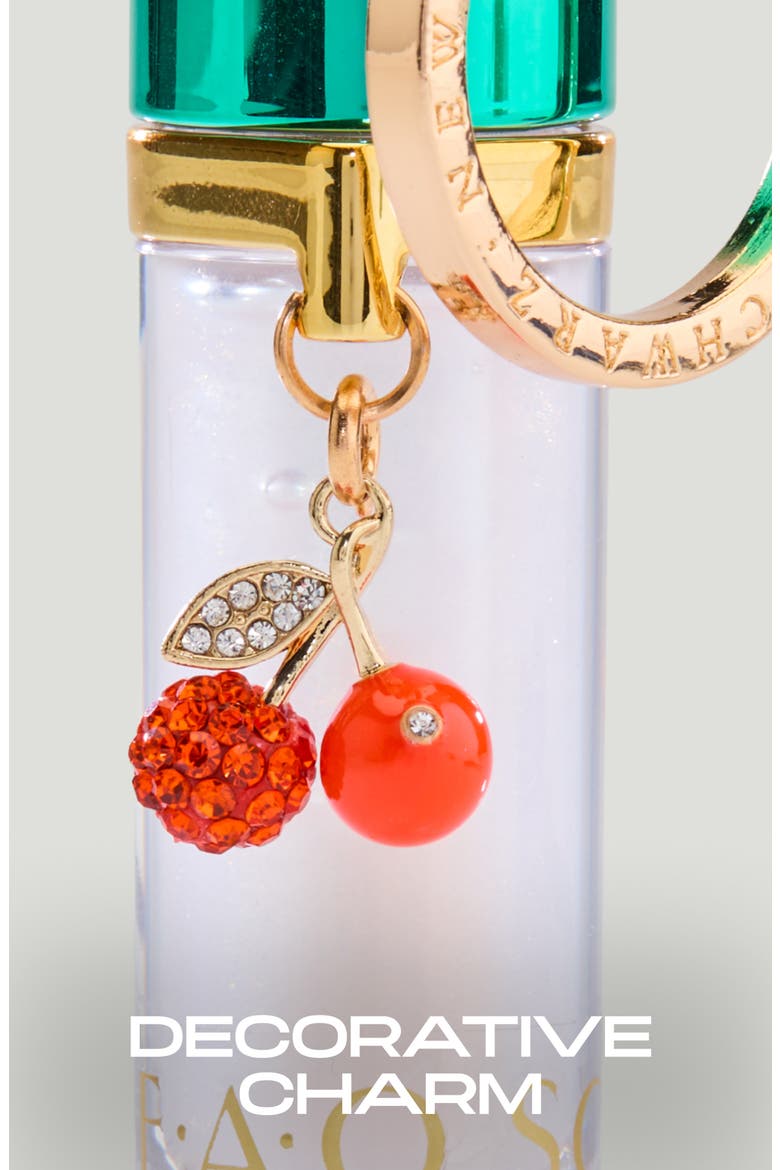Kids' Glitter Glaze Lip Gloss with Cherry Charm, Alternate, color, GREEN