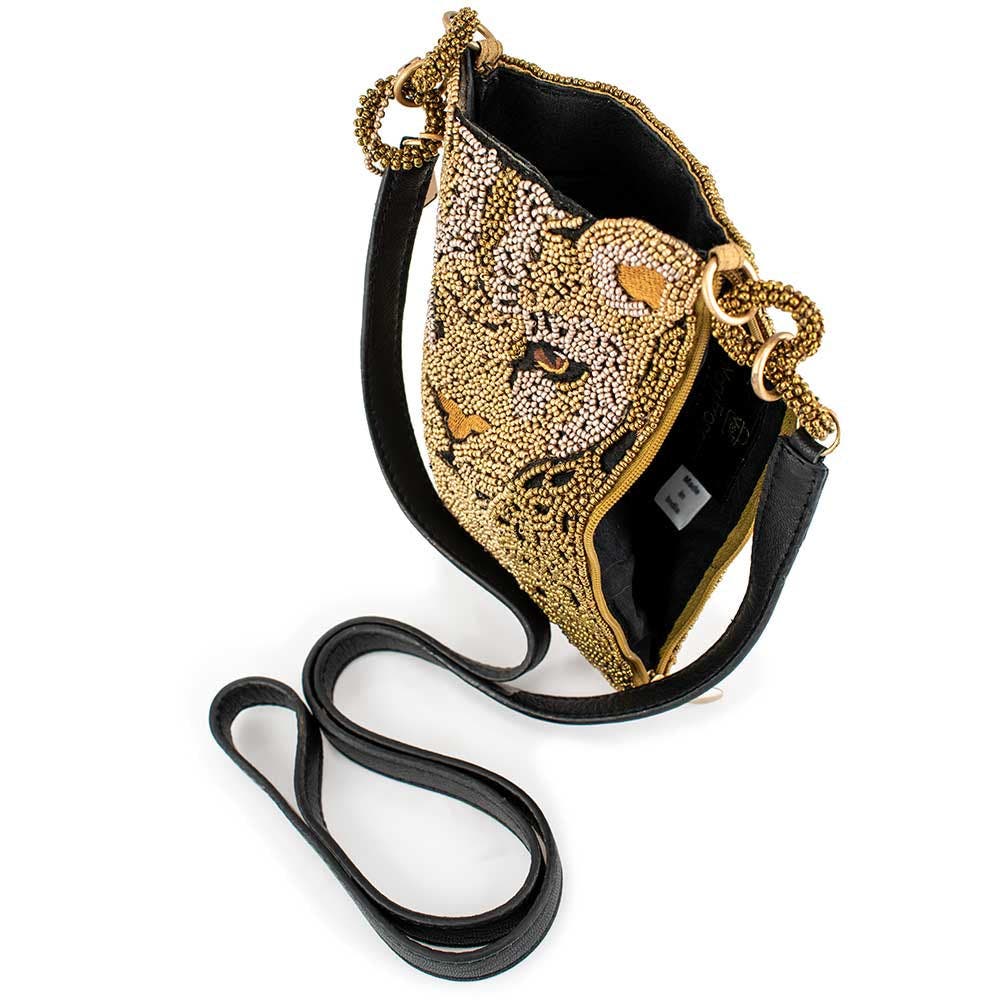 Mary Frances Accessories Gone Wild Crossbody Phone Bag, Alternate, color, Gold