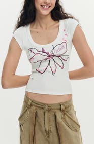 Desigual Floral Graphic T-Shirt