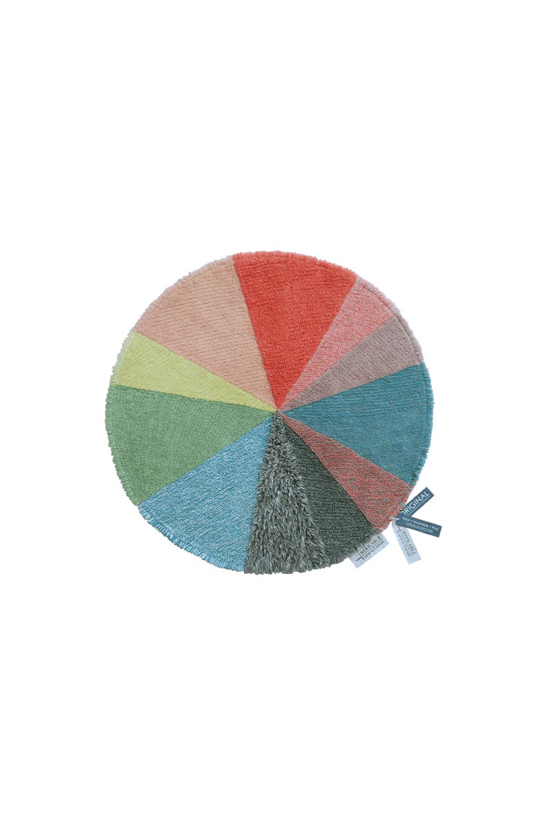 Lorena Canals Woolable Rug Abstract, Main, color, Natural, Honey , Pink , Blue