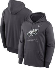 Nike Men's Nike Charcoal Philadelphia Eagles Toss Sweep Therma-FIT Hoodie