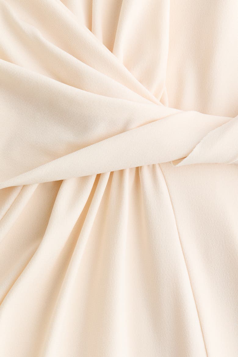 Asymmetric Twist-detail Dress, Alternate, color, Light beige