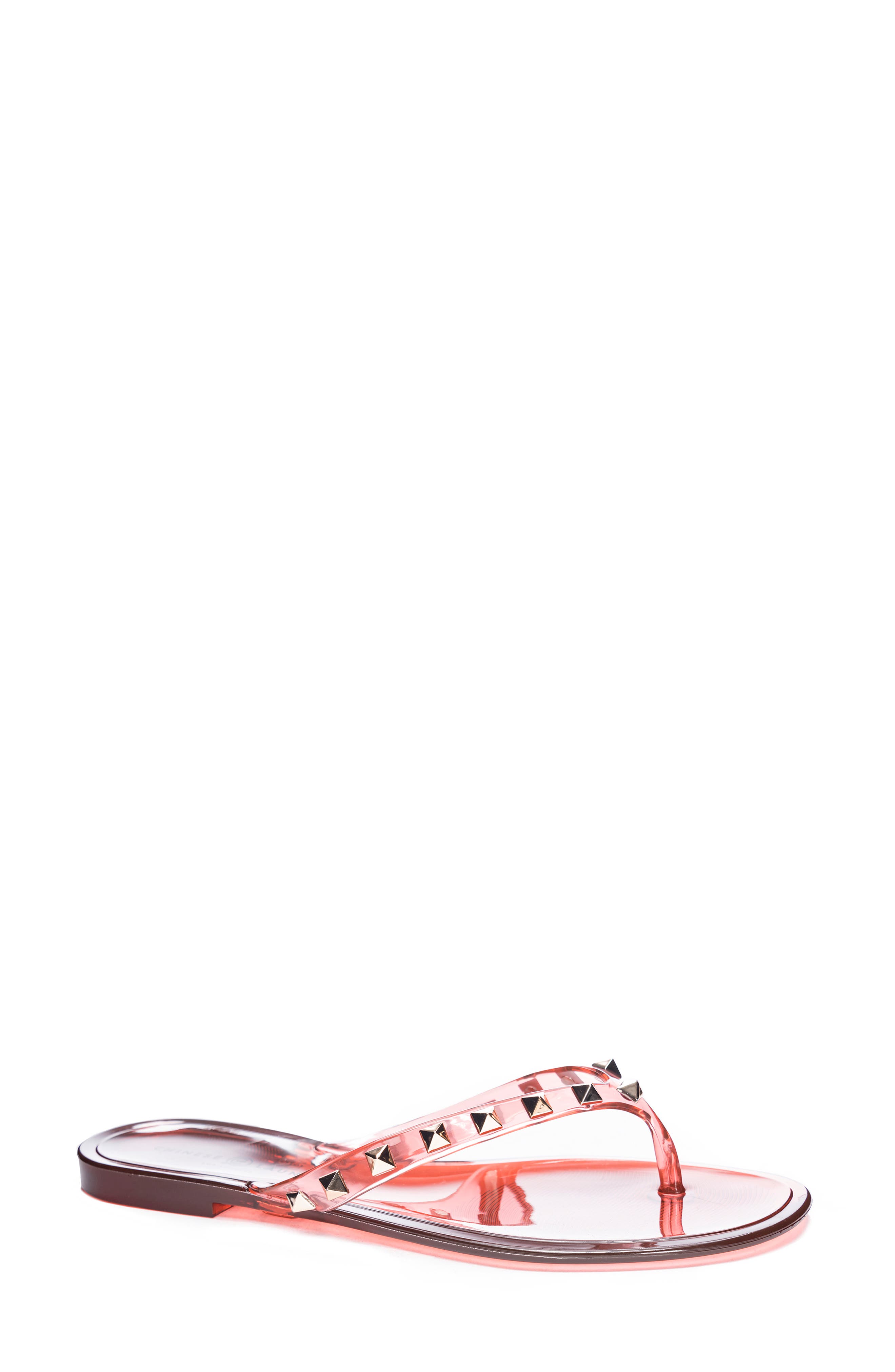Chinese Laundry Hero Studded Flip Flop, Main, color, Rust