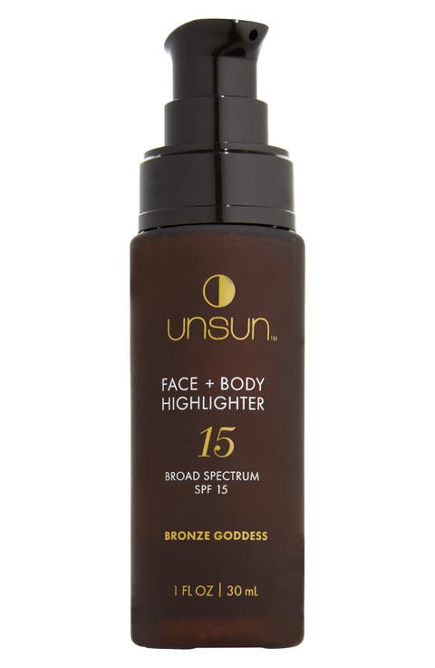 Face + Body Highlighter Broad Spectrum SPF 15 Sunscreen
