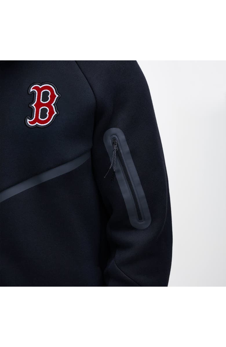 Nike Men's Nike Black Boston Red Sox Tech Fleece Raglan Full-Zip Windrunner Hoodie, Alternate, color, Black