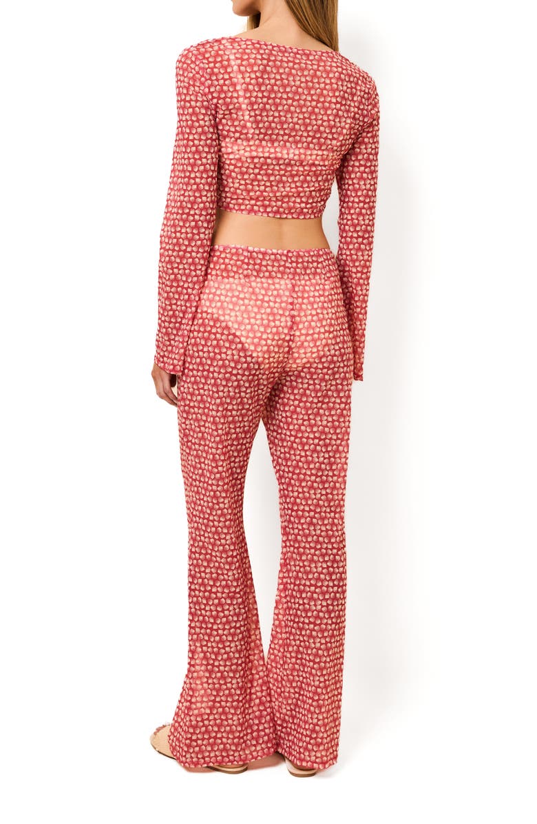 Solid & Striped Dolly Sheer Crop Cover-Up Top, Alternate, color, Shell Print