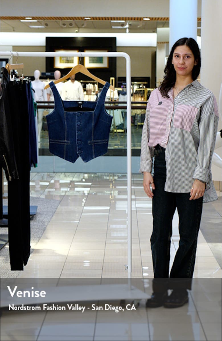 Irene Button Front Denim Top, sales video thumbnail