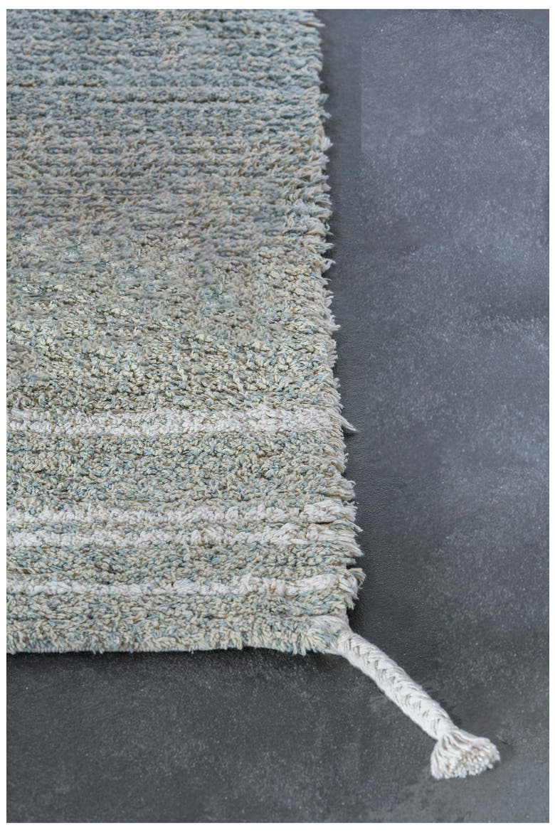 Reversible Washable Recycled Cotton Blend Rug, Alternate, color, VINTAGE BLUE OLIVE / NATURAL