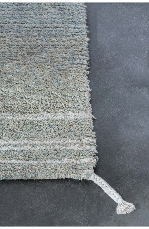 Lorena Canals Reversible Washable Recycled Cotton Blend Rug In Green